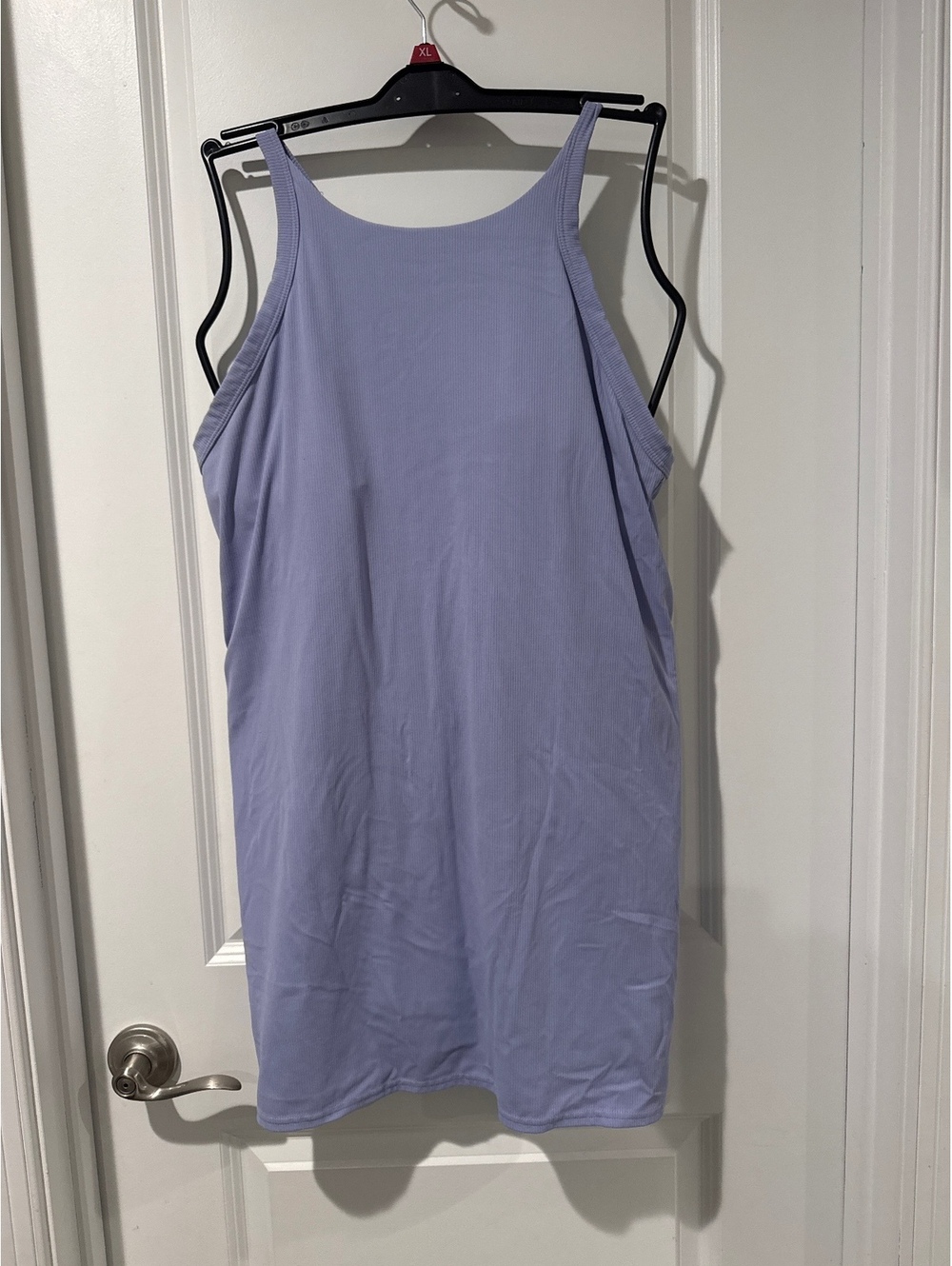 Lavender Ribbed Sleeveless Dress sz L